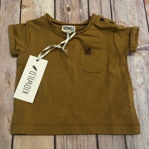Kidwild tan tee